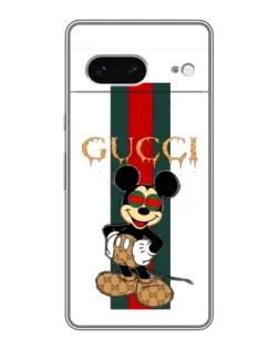 Чохол для Google Pixel 7 з картинкою «Міккі Маус Gucci — смуги»