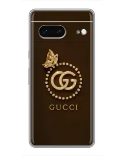 Чохол для Google Pixel 7 з картинкою «Gucci — золотий метелик»