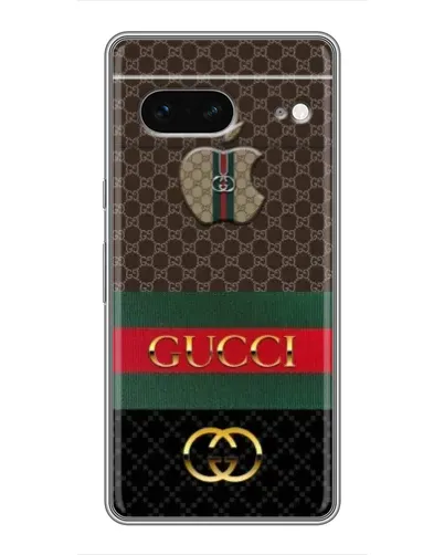Чехол для Google Pixel 7 с картинкой «Gucci — брендированный десерт»