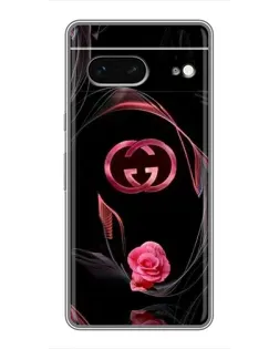 Чохол для Google Pixel 7 з картинкою «Gucci — неонова троянда»