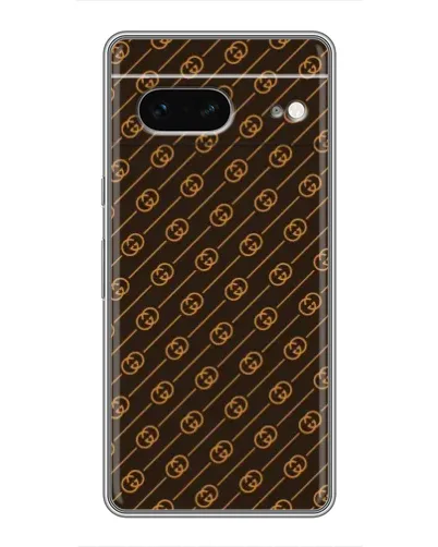 Чехол для Google Pixel 7 с картинкой «Gucci — золотые диагонали»