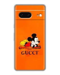 Чохол для Google Pixel 7 з картинкою «Міккі Маус Gucci — помаранч»
