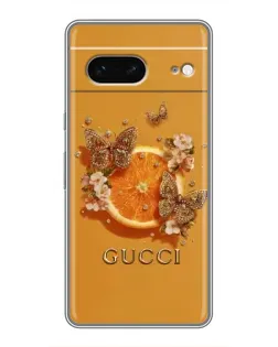 Чохол для Google Pixel 7 з картинкою «Gucci — золоті метелики»