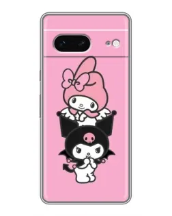 Чехол для Google Pixel 7 с картинкой «My Melody и Kuromi»