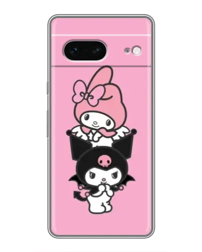 Чехол для Google Pixel 7 с картинкой «My Melody и Kuromi»