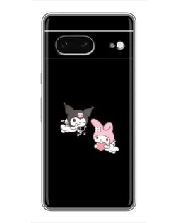 Чехол для Google Pixel 7 с картинкой «My Melody и Kuromi»