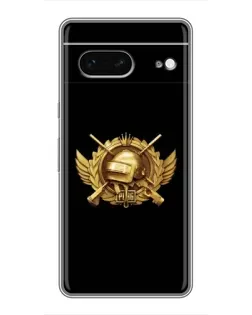 Чохол для Google Pixel 7 з картинкою «PUBG — помаранчевий градієнт»