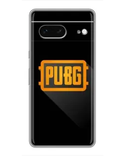 Чохол для Google Pixel 7 з картинкою «PUBG — рамка лого»