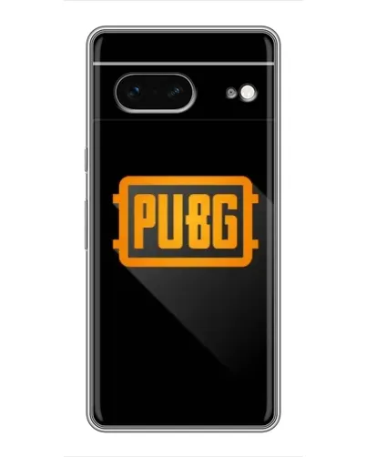 Чохол для Google Pixel 7 з картинкою «PUBG — рамка лого»