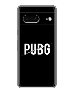 Чохол для Google Pixel 7 з картинкою «PUBG — білий логотип»