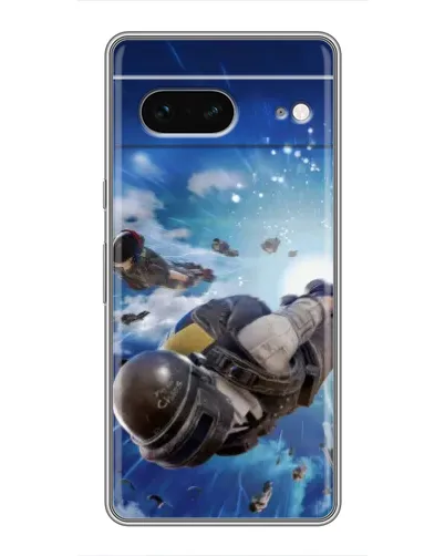 Чохол для Google Pixel 7 з картинкою «Десант PUBG — стрибок»
