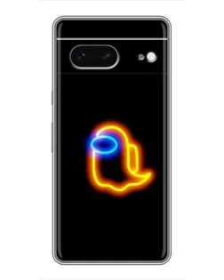 Чохол для Google Pixel 7 з картинкою «Among Us неонове сяйво»