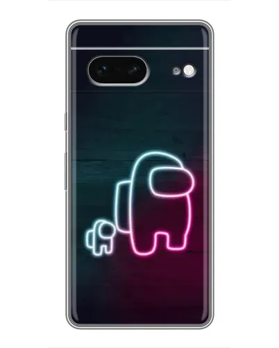 Чохол для Google Pixel 7 з картинкою «Among Us неон-арт»
