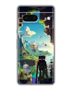 Чохол для Google Pixel 7 з картинкою «Ендермен у лісі»