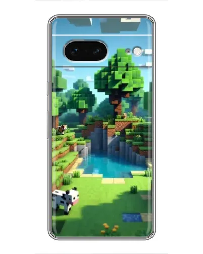 Чохол для Google Pixel 7 з картинкою «Minecraft літній день»
