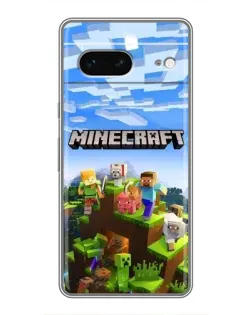 Чохол для Google Pixel 7 з картинкою «Minecraft класичний світ»