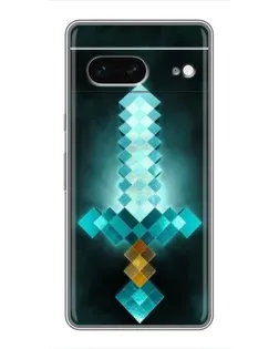 Чохол для Google Pixel 7 з картинкою «Алмазний меч неон»
