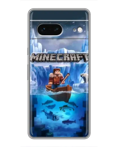 Чохол для Google Pixel 7 з картинкою «Minecraft льодянийсвіт»