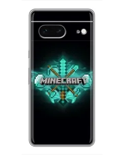 Чохол для Google Pixel 7 з картинкою «Minecraft Diamond лого»
