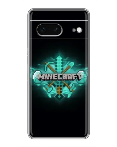 Чохол для Google Pixel 7 з картинкою «Minecraft Diamond лого»