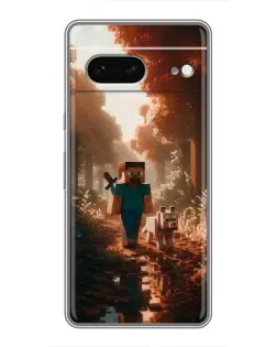 Чохол для Google Pixel 7 з картинкою «Стів у лісі»