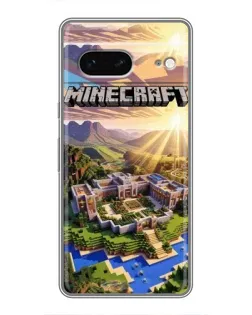 Чохол для Google Pixel 7 з картинкою «Minecraft панорама»