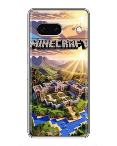 Чохол для Google Pixel 7 з картинкою «Minecraft панорама»