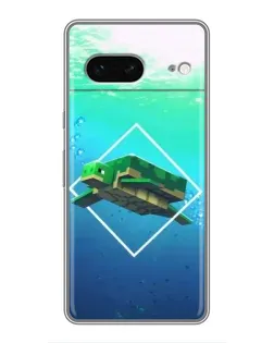 Чохол для Google Pixel 7 з картинкою «Черепаха Minecraft»