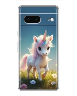 Чохол для Google Pixel 7 з картинкою «Єдиноріг на галявині»
