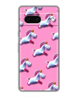Чохол для Google Pixel 7 з картинкою «Єдинороги на рожевому»