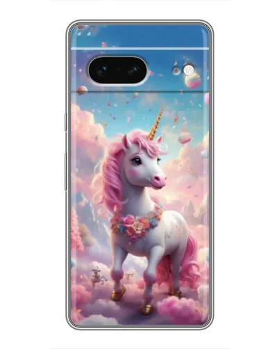 Чохол для Google Pixel 7 з картинкою «Єдиноріг серед хмар»