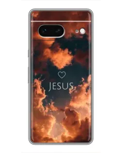 Чехол для Google Pixel 7 с картинкой «Сияние Имени Jesus»