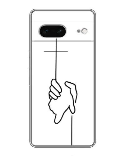 Чехол для Google Pixel 7 с картинкой «Рука держит»
