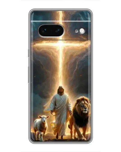 Чехол для Google Pixel 7 с картинкой «Лев Иуды и Свет»