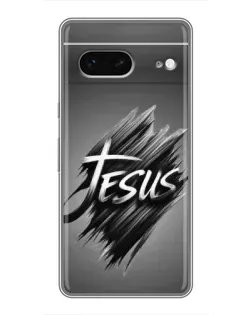 Чехол для Google Pixel 7 с картинкой «Надпись Jesus Graffiti»