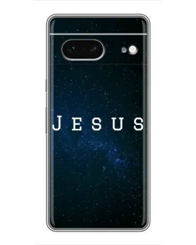 Чехол для Google Pixel 7 с картинкой «Звездное небо Jesus»