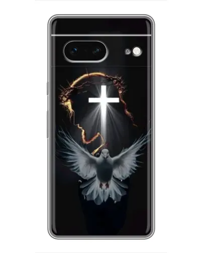 Чехол для Google Pixel 7 с картинкой «Голубь и Свет»
