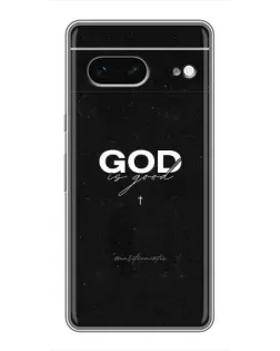 Чехол для Google Pixel 7 с картинкой «GOD — Бог над всем»