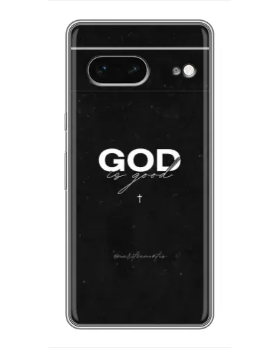 Чехол для Google Pixel 7 с картинкой «GOD — Бог над всем»
