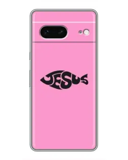 Чехол для Google Pixel 7 с картинкой «Розовый символ  Jesus»