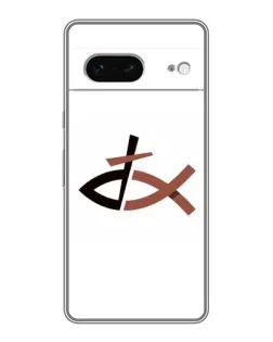 Чехол для Google Pixel 7 с картинкой «Рыба и крест»