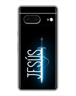Чехол для Google Pixel 7 с картинкой «Меч Духа Jesus»