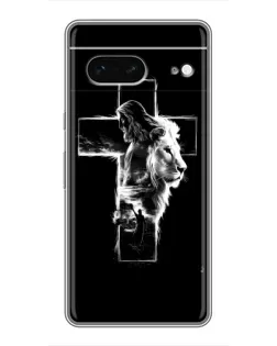 Чехол для Google Pixel 7 с картинкой «Сияющий крест Jesus»