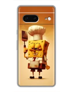 Чохол для Google Pixel 7 з картинкою «Губка Боб кухар»