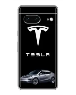 Чохол для Google Pixel 7 з картинкою «Tesla Model Y»