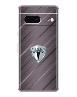 Чохол для Google Pixel 7 з картинкою «Металева текстура Tesla»