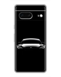 Чохол для Google Pixel 7 з картинкою «Фари Tesla Night»