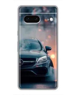 Чохол для Google Pixel 7 з картинкою «Mercedes — нічне місто»