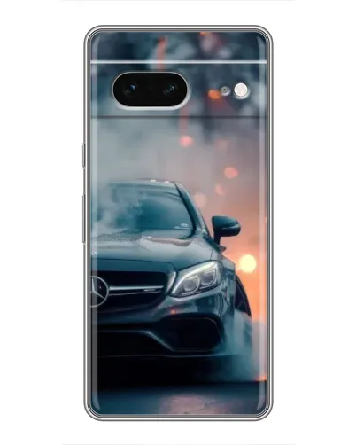 Чохол для Google Pixel 7 з картинкою «Mercedes — нічне місто»