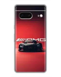 Чохол для Google Pixel 7 з картинкою «Mercedes AMG — червона лінія»